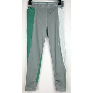 NWT Adidas Women's Aeroready Techfit Compression Green 7/8 Pants, Medium NEW
